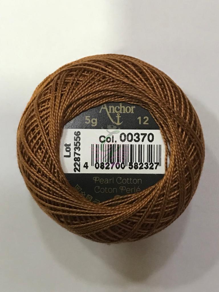 Dmc-Anchor 12 No Cotton Perle Sarı,Kahve,Siyah Tonları 370