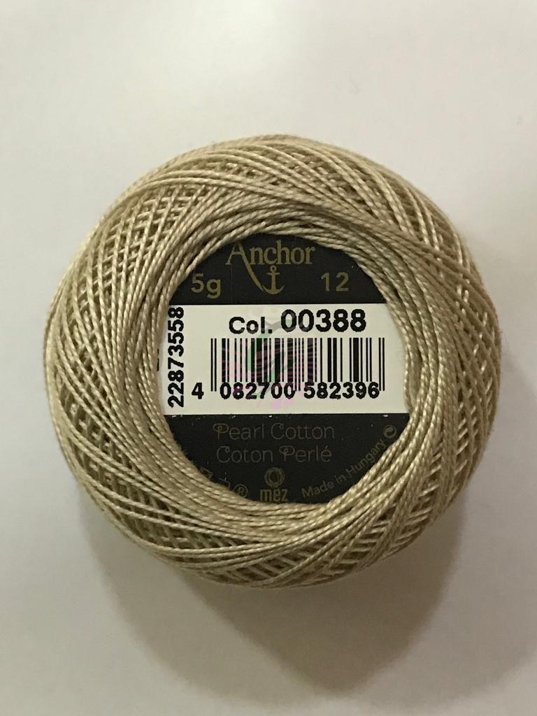 Dmc-Anchor 12 No Cotton Perle Sarı,Kahve,Siyah Tonları 388