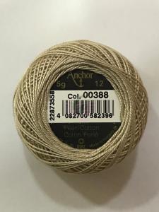Dmc-Anchor 12 No Cotton Perle Sarı,Kahve,Siyah Tonları 388
