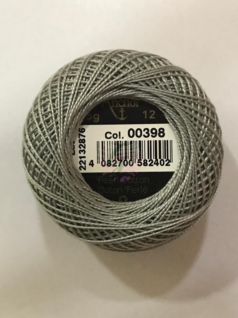 Dmc-Anchor 12 No Cotton Perle Sarı,Kahve,Siyah Tonları 398