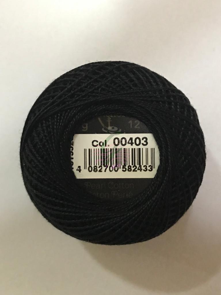 Dmc-Anchor 12 No Cotton Perle Sarı,Kahve,Siyah Tonları 403