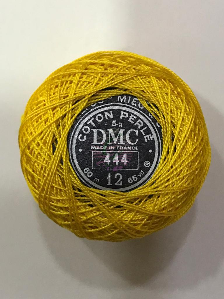 Dmc-Anchor 12 No Cotton Perle Sarı,Kahve,Siyah Tonları 444