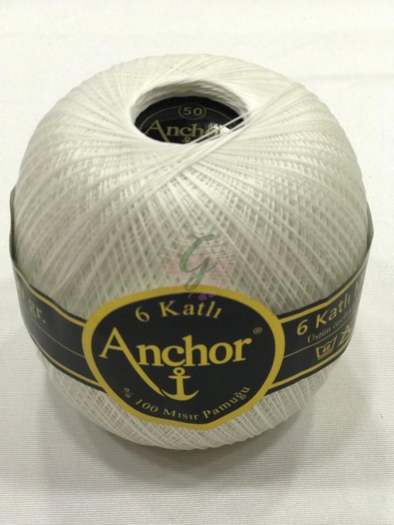 Anchor(Çapa) Dantel İpliği No:50 Kırık Beyaz(Çapa Rengi)