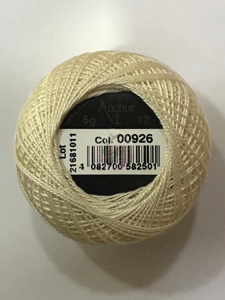 Dmc-Anchor 12 No Cotton Perle Sarı,Kahve,Siyah Tonları 926