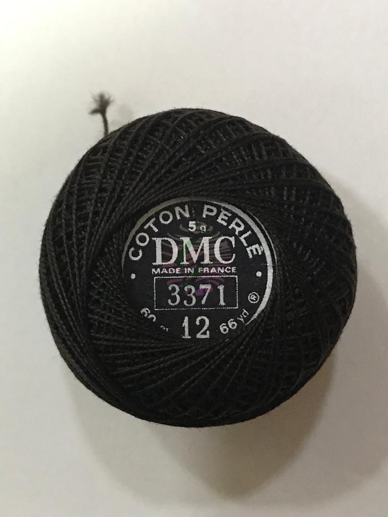 Dmc-Anchor 12 No Cotton Perle Sarı,Kahve,Siyah Tonları 3371