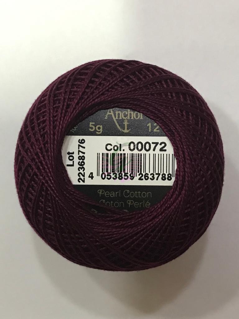 Dmc-Anchor 12 No Cotton Perle Mor,Mavi Tonları 72