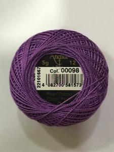 Dmc-Anchor 12 No Cotton Perle Mor,Mavi Tonları 98