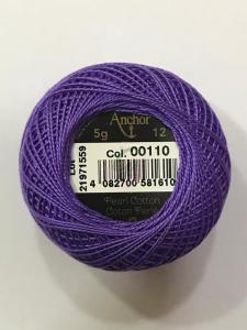 Dmc-Anchor 12 No Cotton Perle Mor,Mavi Tonları 110