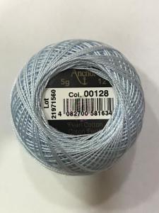 Dmc-Anchor 12 No Cotton Perle Mor,Mavi Tonları 128