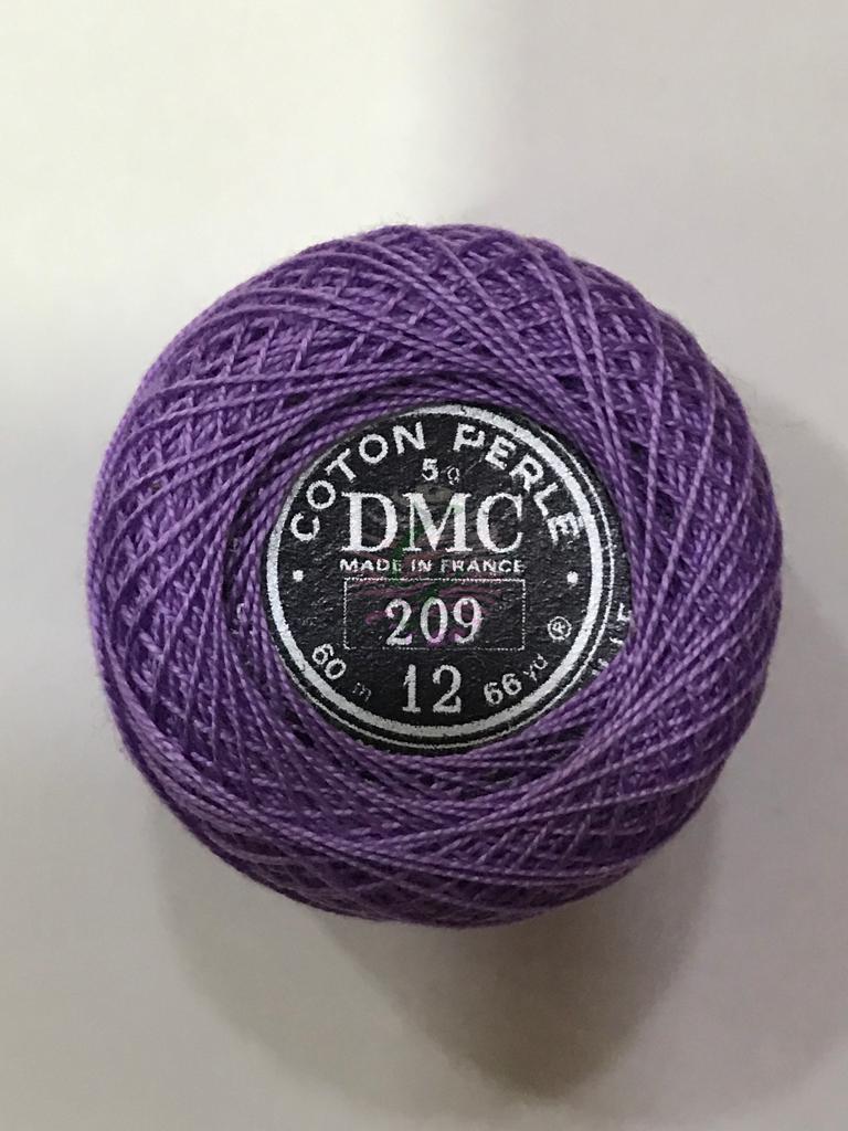 Dmc-Anchor 12 No Cotton Perle Mor,Mavi Tonları 209