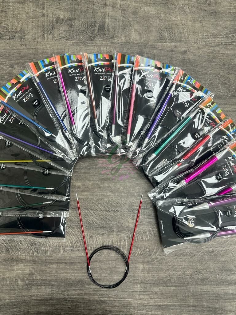 KnitPro Zing Misinalı Şiş 100 cm
