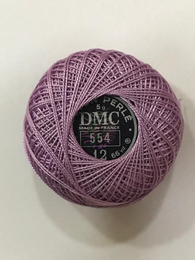 Dmc-Anchor 12 No Cotton Perle Mor,Mavi Tonları 554