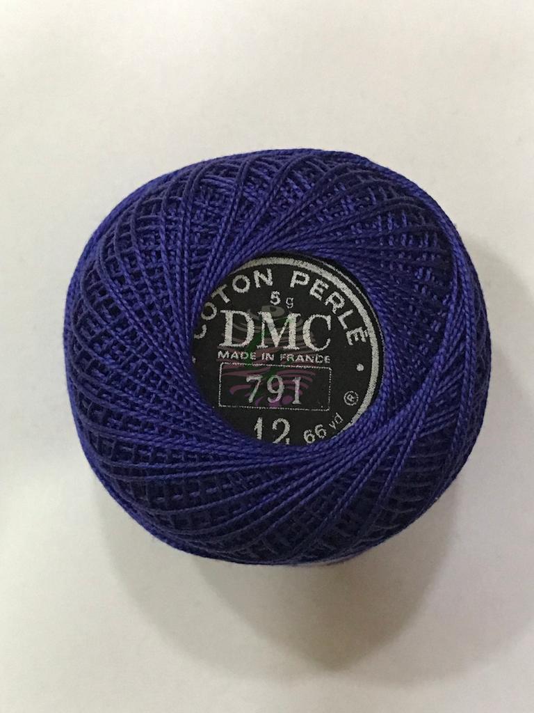 Dmc-Anchor 12 No Cotton Perle Mor,Mavi Tonları 791