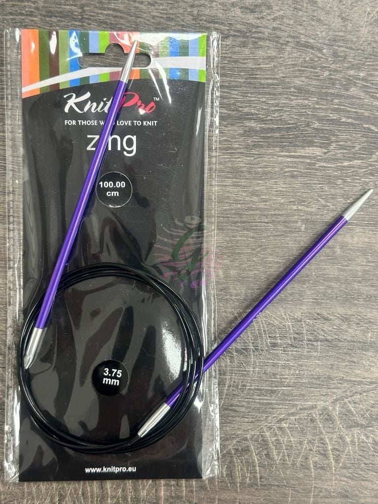 KnitPro Zing Misinalı Şiş 100 cm 3.75 mm