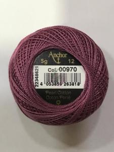 Dmc-Anchor 12 No Cotton Perle Mor,Mavi Tonları 970