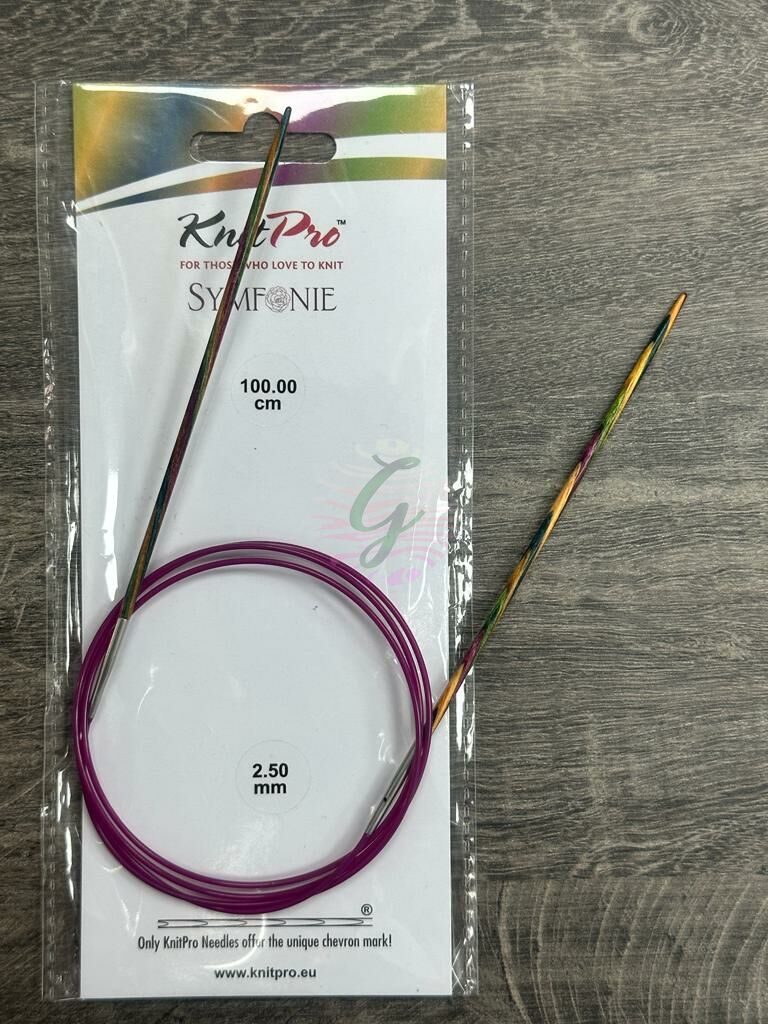 KnitPro Symfonie Misinalı Şiş 100 cm 2.50 mm