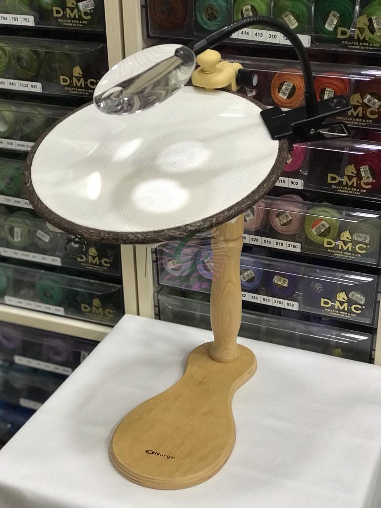 Nurge Oturaklı Kasnak Standı+Büyüteç