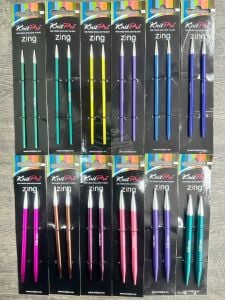 KnitPro Zing Normal Değiştirilebilir Misinalı  Şiş Ucu 6.50 mm