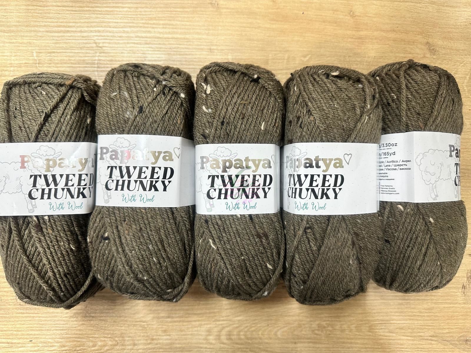 Papatya Tweed Chunky 3250(yün içerikli)