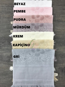 30×50 cm Etamin Havlu Saçaklı