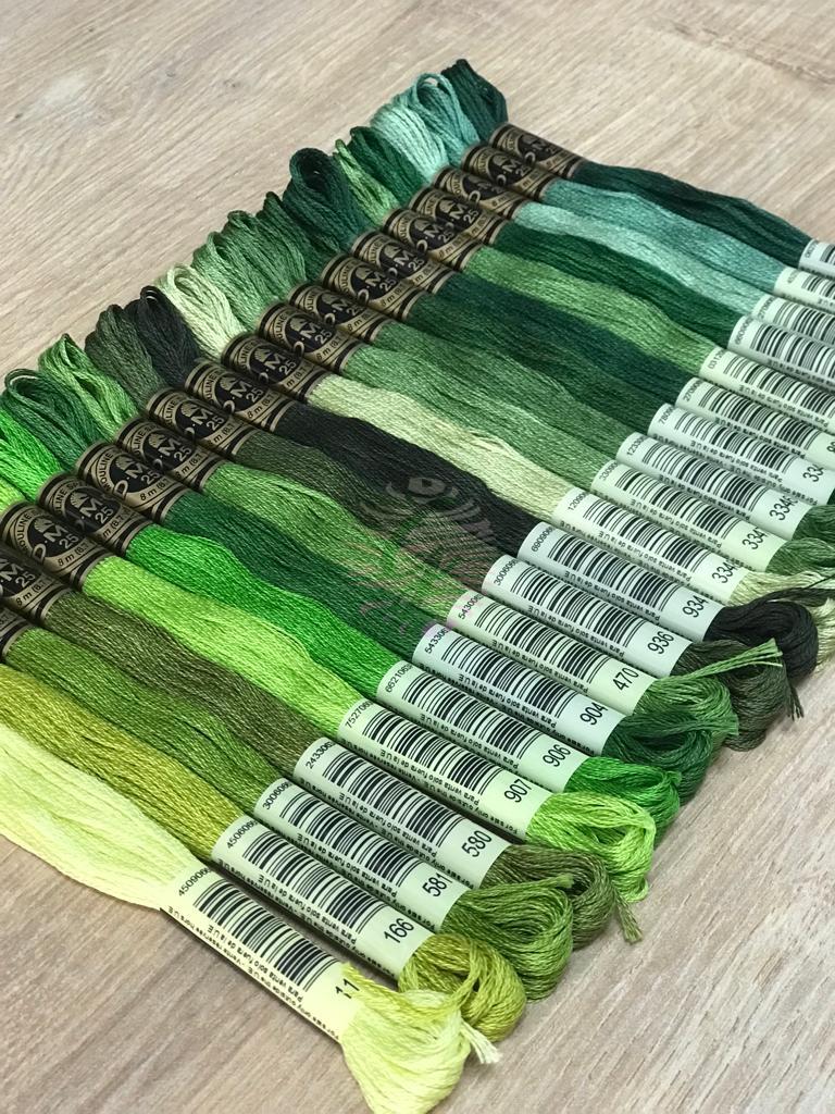 DMC Muline 20'li Yeşil Serisi