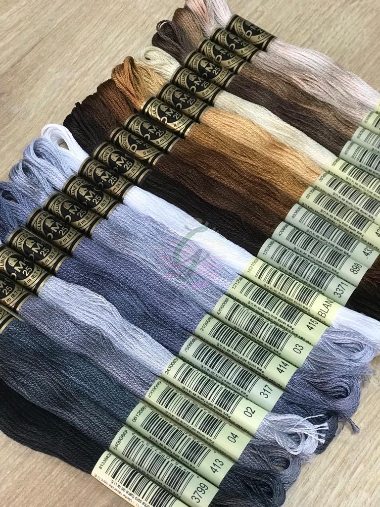 DMC Muline 20'li Kahve-Gri Serisi