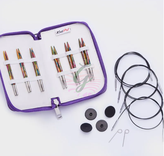 KnitPro Symfonie Deluxe Misinalı Değiştirilebilir Set 10 cm Kısa UÇ-20662