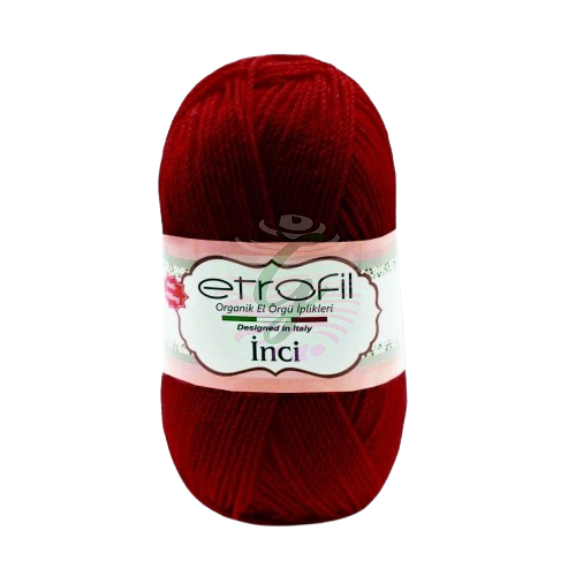 Etrofil İnci 5li paket 73047 Koyu Kırmızı