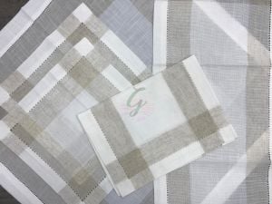 5 Parça Hazır Etamin Takımı-Kahve,Krem