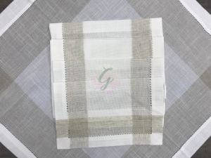 5 Parça Hazır Etamin Takımı-Kahve,Krem