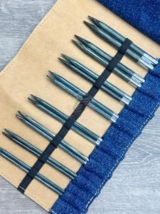 KnitPro Indıgo Wood Ahşap Değiştirilebilir Misinalı Değiştirilebilir Set 20643