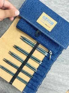 KnitPro Indıgo Wood Ahşap Değiştirilebilir Misinalı Değiştirilebilir Set 20643