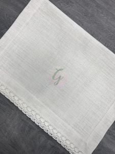 Güpürlü Etamin Runner Koyu Krem