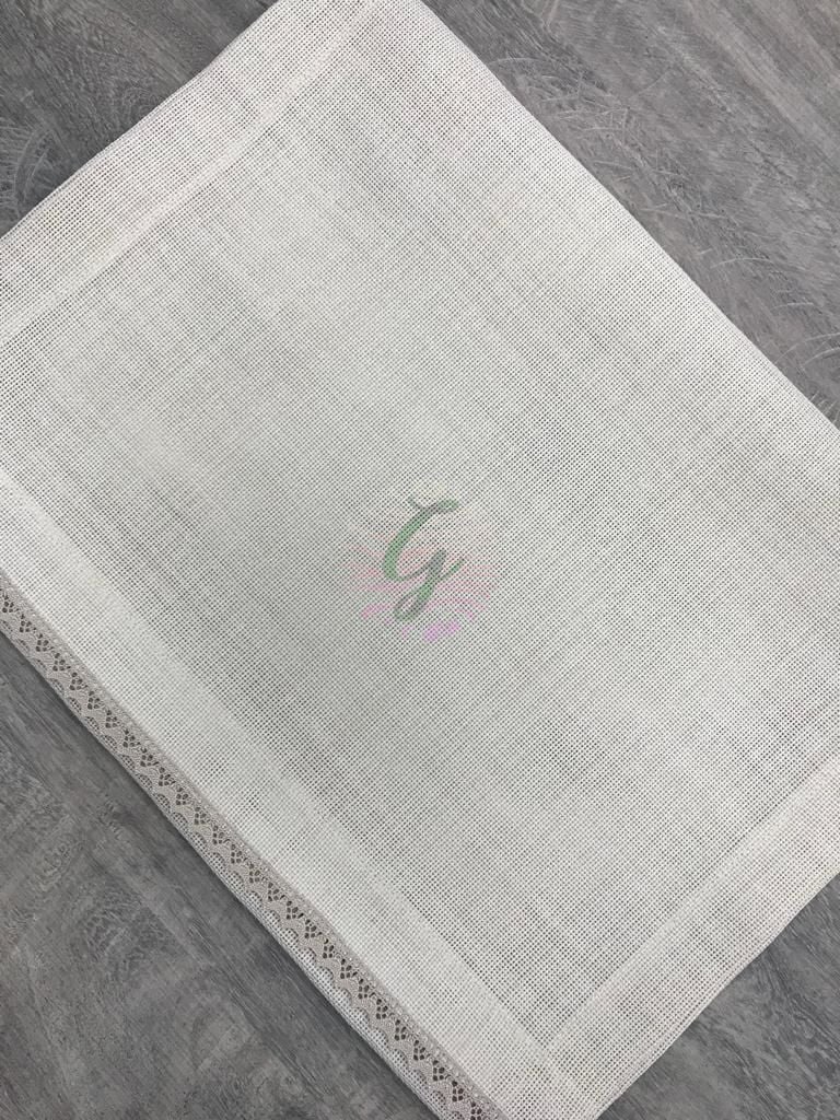 Güpürlü Etamin Runner Vizon Renk