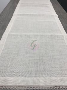 Güpürlü Etamin Runner Vizon Renk