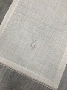 Güpürlü Etamin Runner Vizon Renk