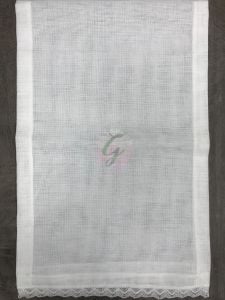 Güpürlü Etamin Runner Beyaz