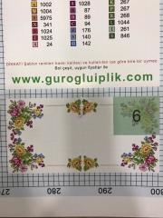 4 Köşeli Runner Kiti(Uğur İpek 18 ct Kumaş İle)