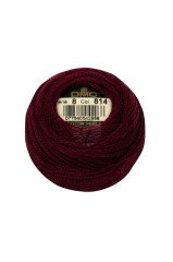 DMC 8 No Koton Perle Kırmızı-Nar Çiçeği Renkleri 814