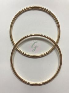 Yuvarlak Metal Çanta Sapı Sarı