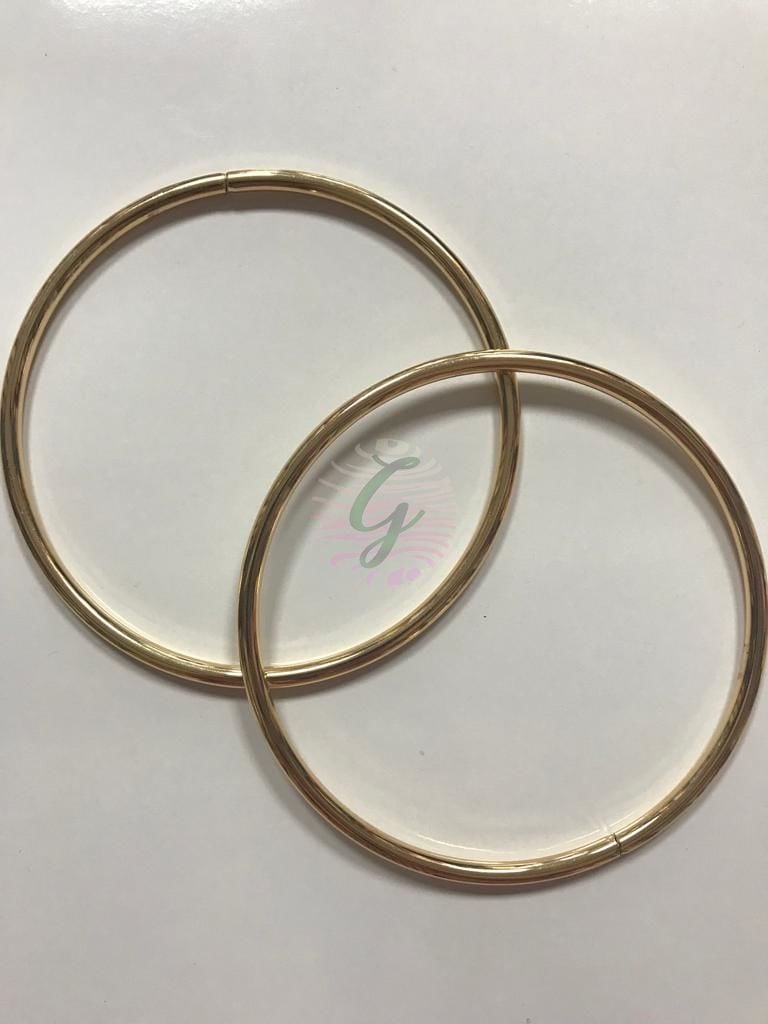 Yuvarlak Metal Çanta Sapı Sarı
