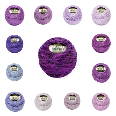 DMC 8 No Koton Perle Mor  Renkleri