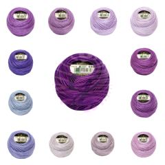 DMC 8 No Koton Perle Mor  Renkleri