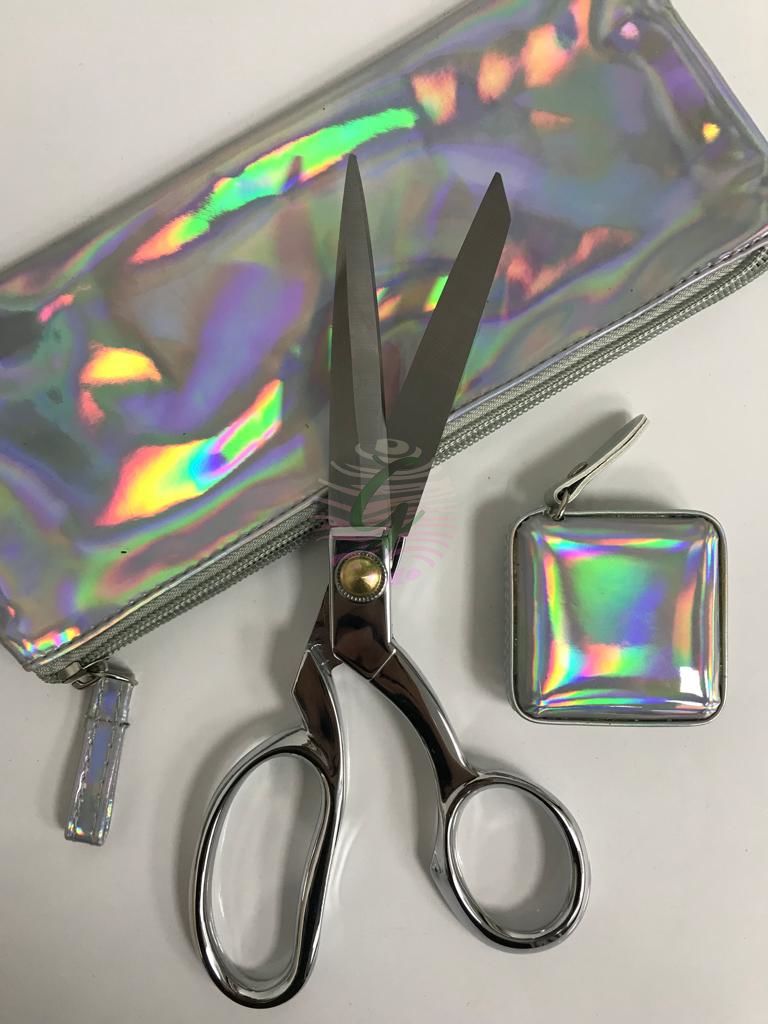 Çantalı Makas+Mezro Seti Gümüş