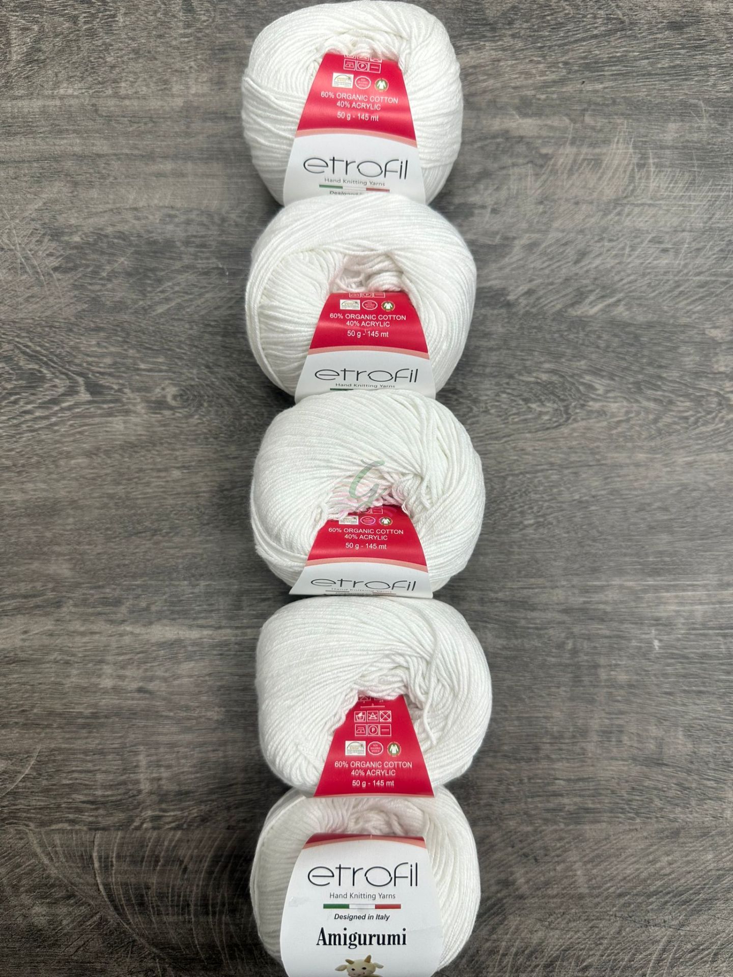 Etrofil Amigurumi 70147 Beyaz (5 Adet)