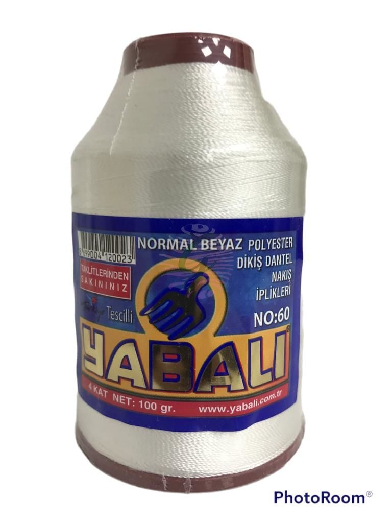 Yabalı 100 Gr 60 No Kırık Beyaz Dantel İpi