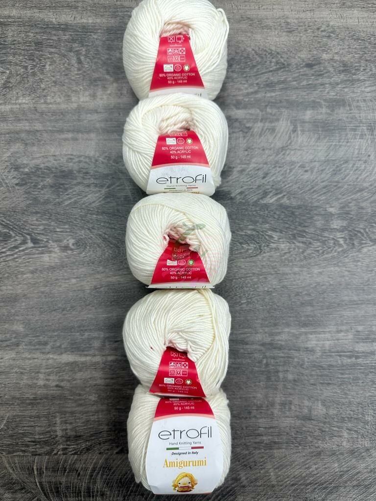 Etrofil Amigurumi 70163 Krem (5 Adet)