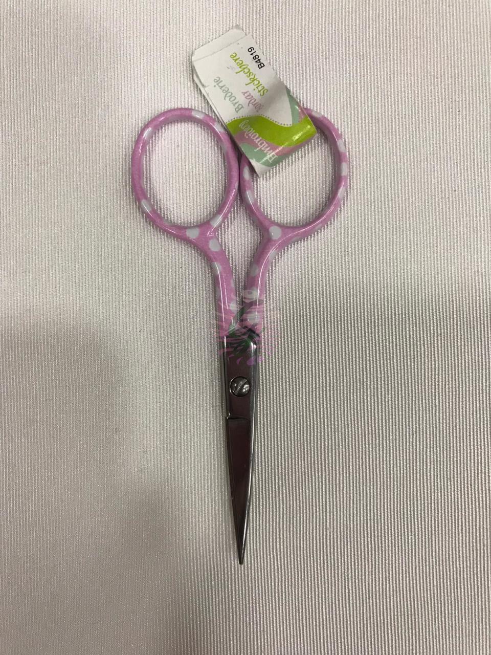Puantiyeli Makas Pembe